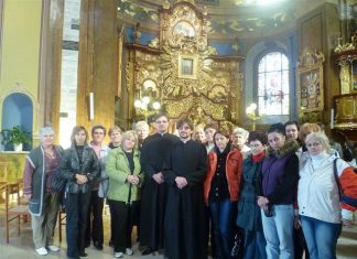 A rahói hívek Máriapócson