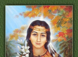 Kateri Tekakwitha, az első indián női szent