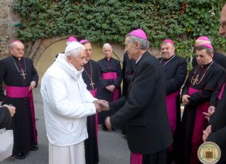 Az ukrajnai püspökök találkoztak XVI. Benedek emeritus pápával