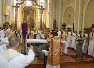 Olajszentelési szentmise Munkácson