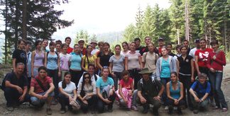 Évkezdő tábor Kőrösmező felett